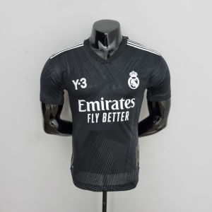 2022 player version Real Madrid Y3 Edition Black Soccer Jersey