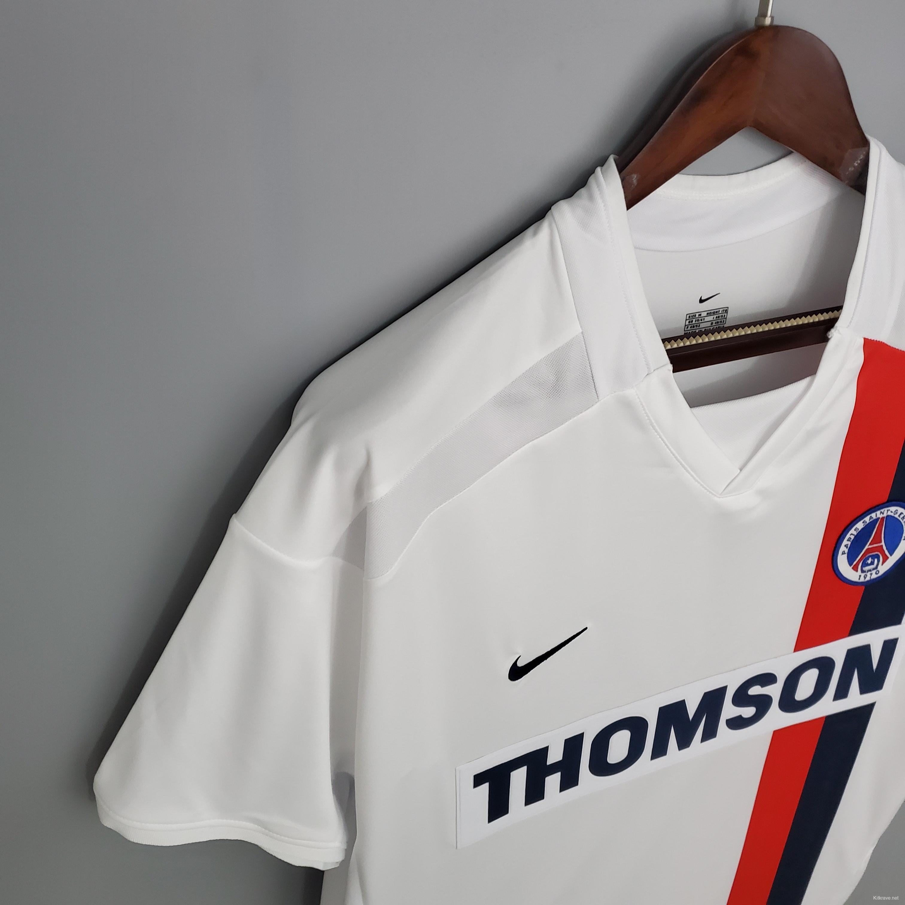 Retro PSG 02/03 away white Soccer Jersey