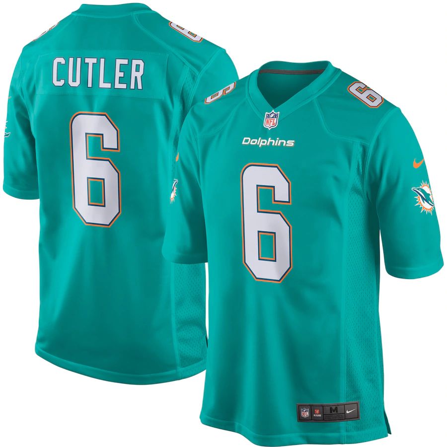 Youth Jay Cutler Aqua Player Limited Team Jersey