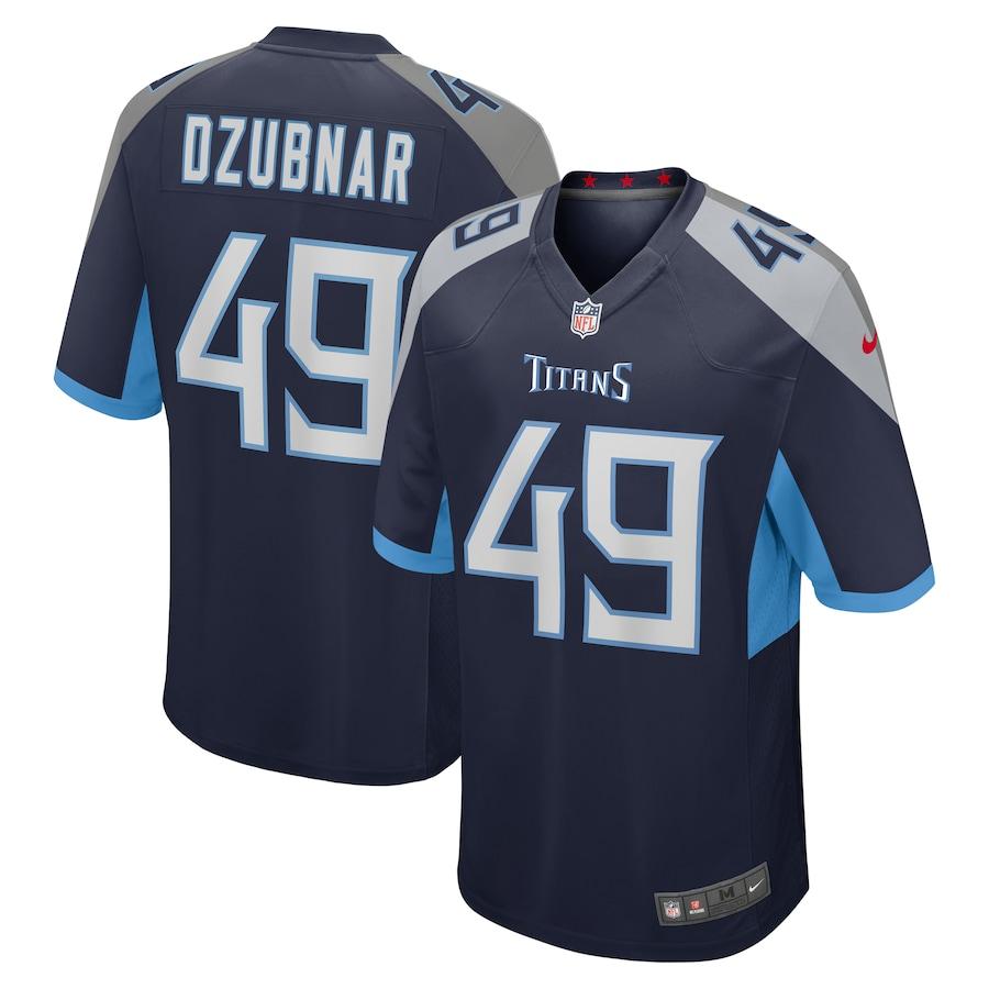 Men's Nick Dzubnar Navy Player Limited Team Jersey