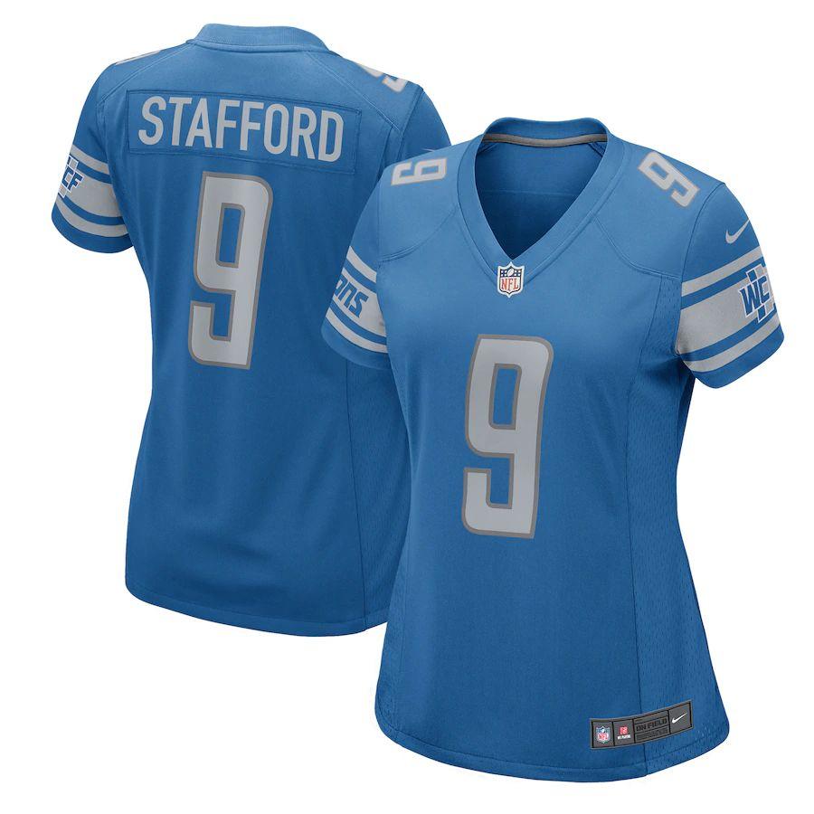 Women's Matthew Stafford Blue 2017 Player Limited Team Jersey