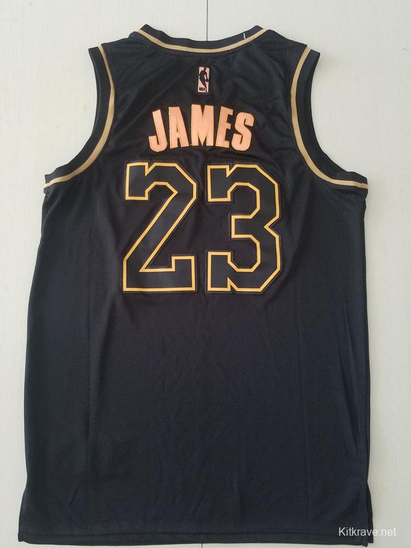 LeBron James 23 Black Golden Edition Jersey