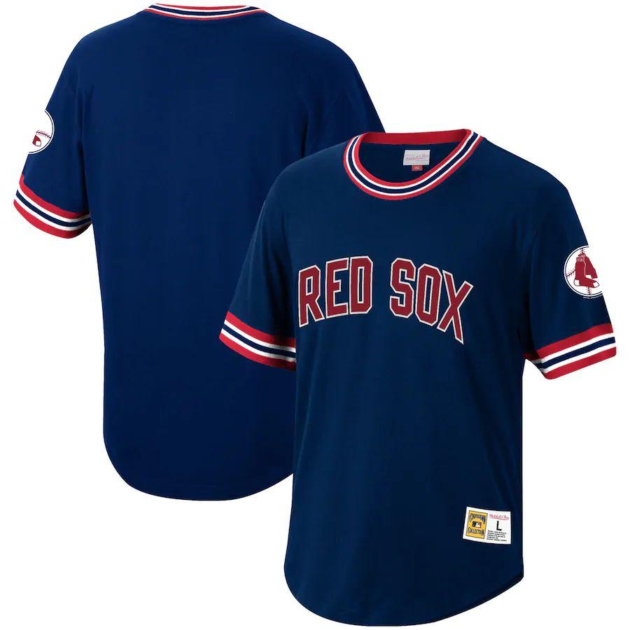 Men's Navy Cooperstown Collection Wild Pitch Throwback Jersey