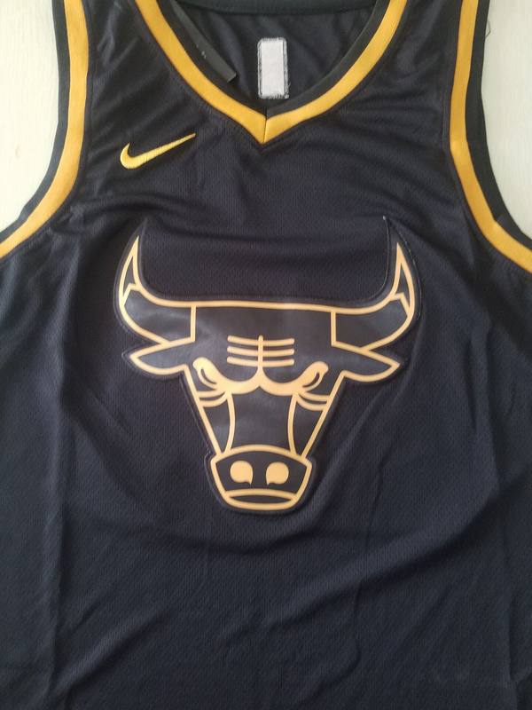 Michael Jordan 23 Black Golden Edition Jersey