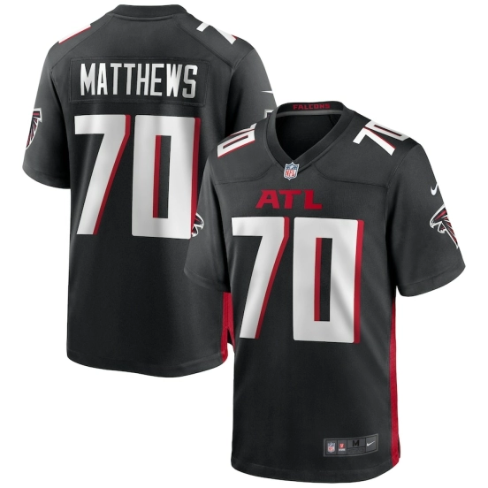 Men's Jake Matthews Black Player Limited Team Jersey