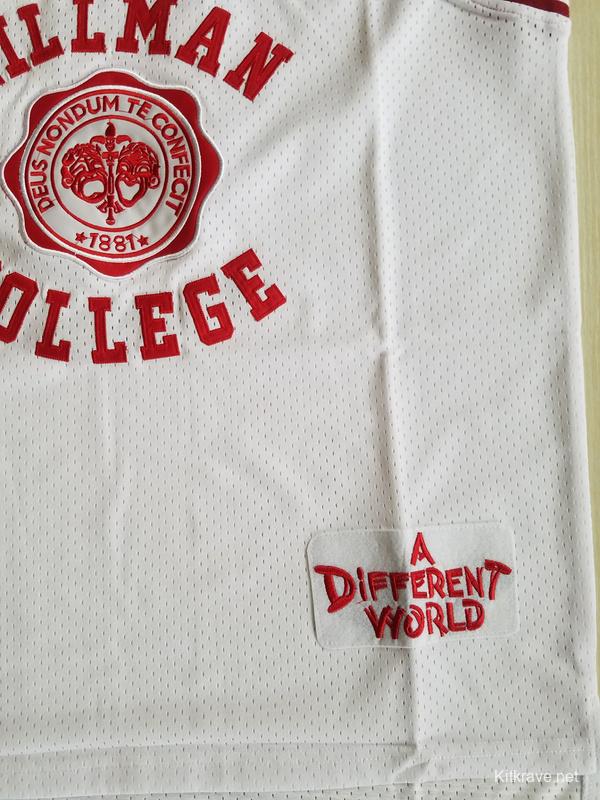 Dwayne Wayne 9 Hillman College Theater White Basketball Jersey A Different World