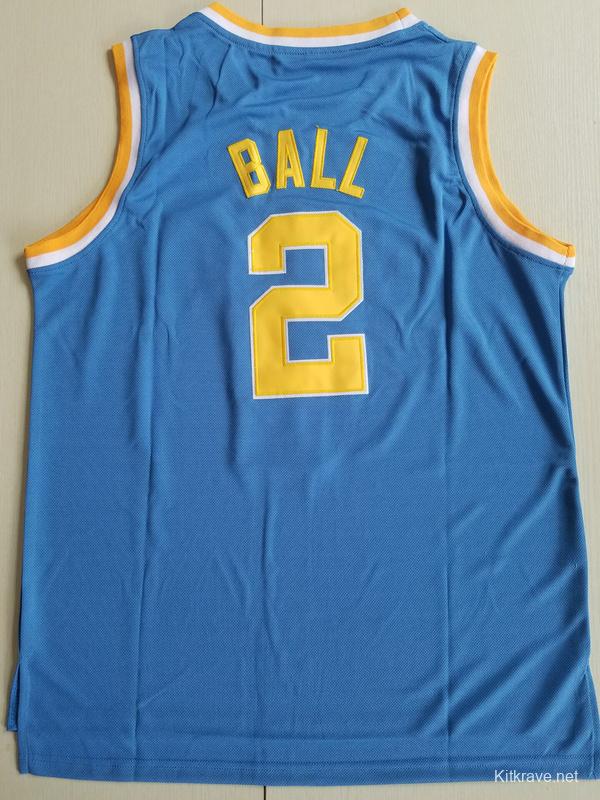 Lonzo Ball 2 UCLA College Light Blue Basketball Jersey