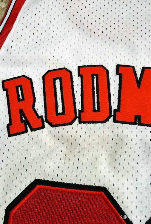 Men's Dennis Rodman White Retro Classic Team Jersey