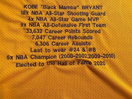 Men's Kobe Bryant Yellow Retro Classic Team Jersey