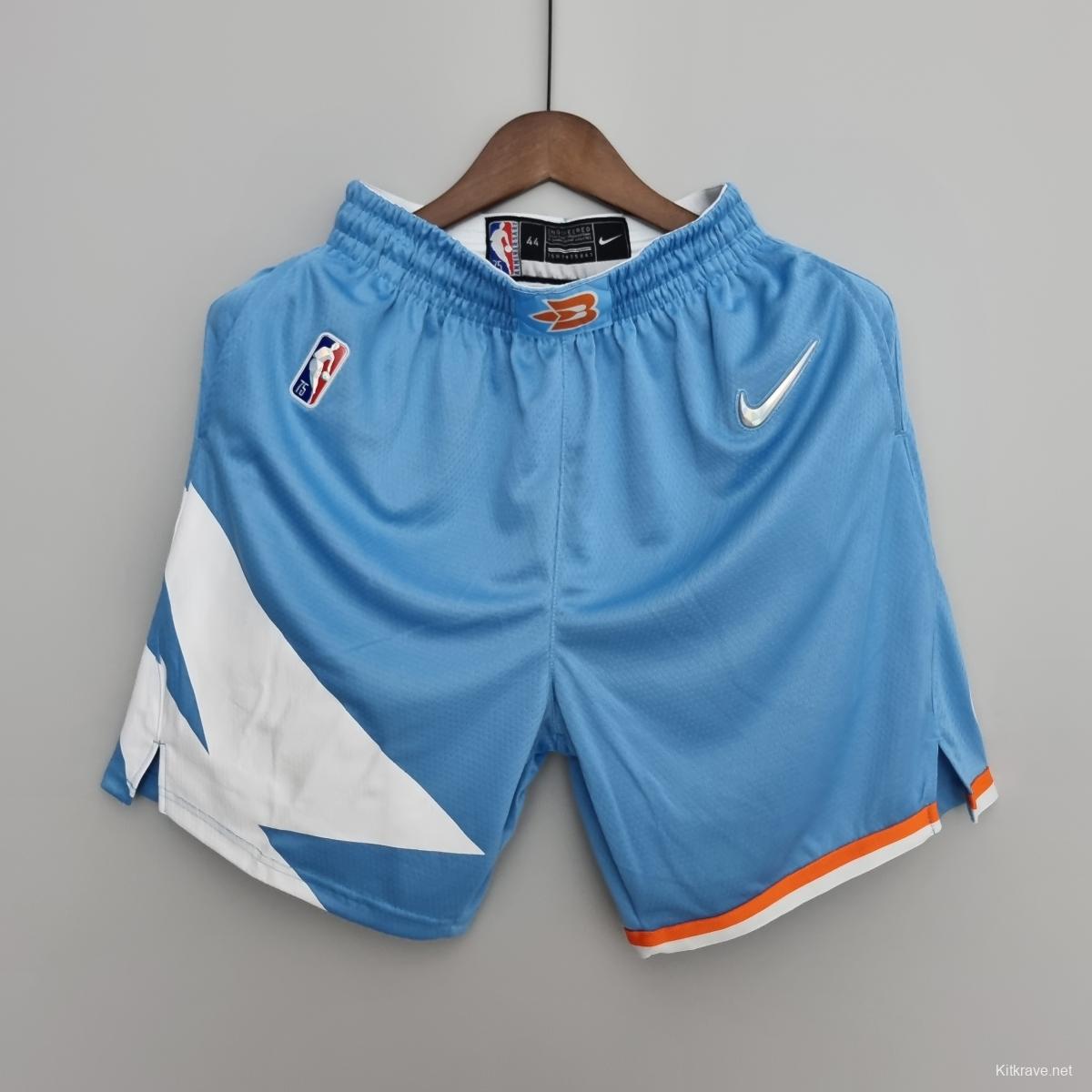 2022 Los Angeles Clippers City Edition Blue NBA Shorts