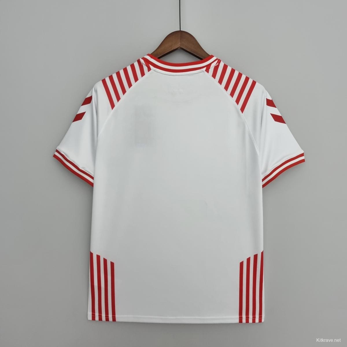 2022 Denmark Hummel x BLS Hafnia Limited Edition White Soccer Jersey