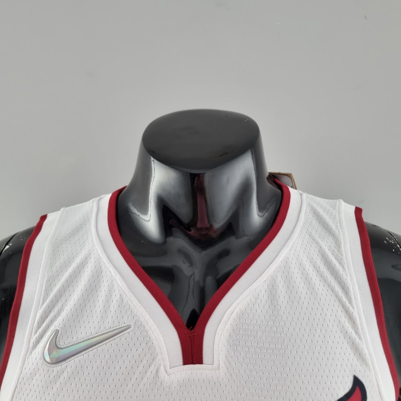 75th Anniversary Miami Heat BUTLER#22 White NBA Jersey