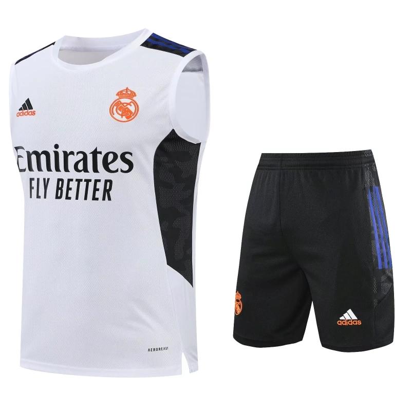 22/23 Real Madrid Pre-match Training Jersey White Vest