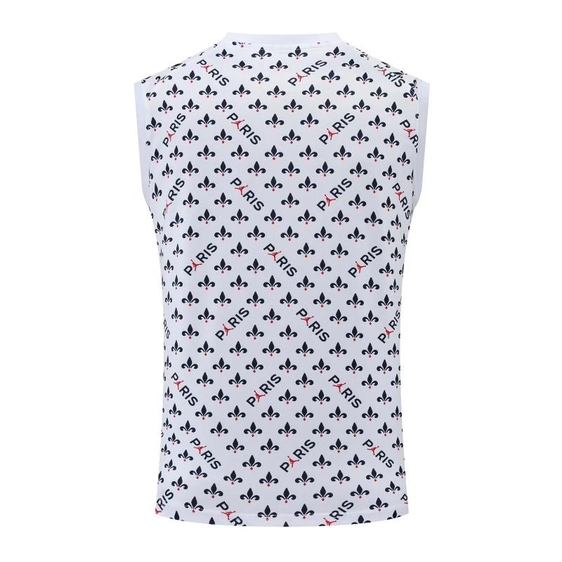 22/23PSG White Flower Dot Pre-Game Training Jersey Vest