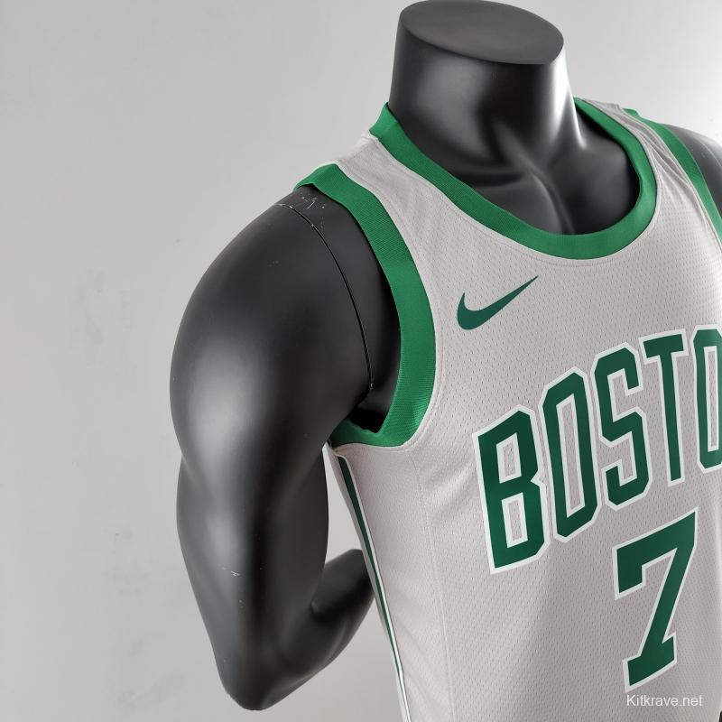 BROWN#7 Boston Celtics Grey NBA Jersey