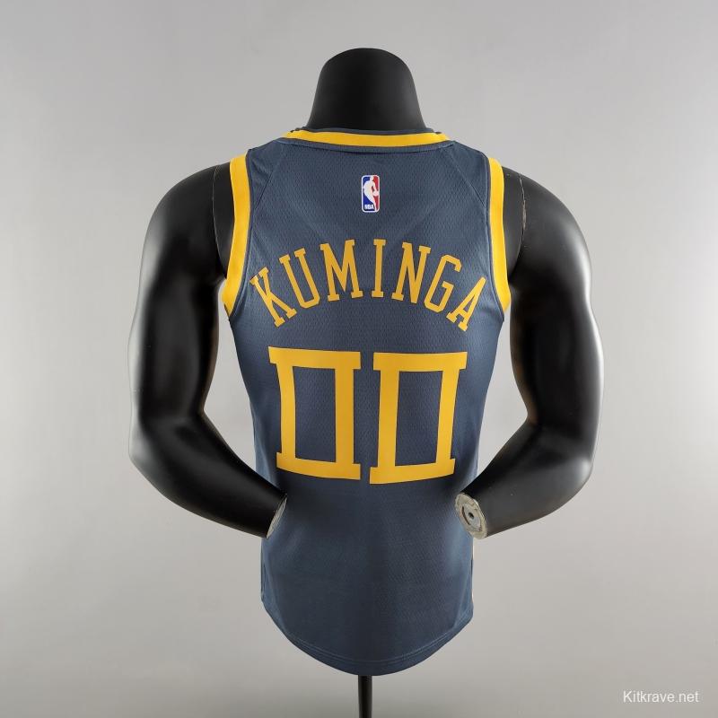 2018 KUMINGA#00 Golden State Warriors Grey NBA Jersey