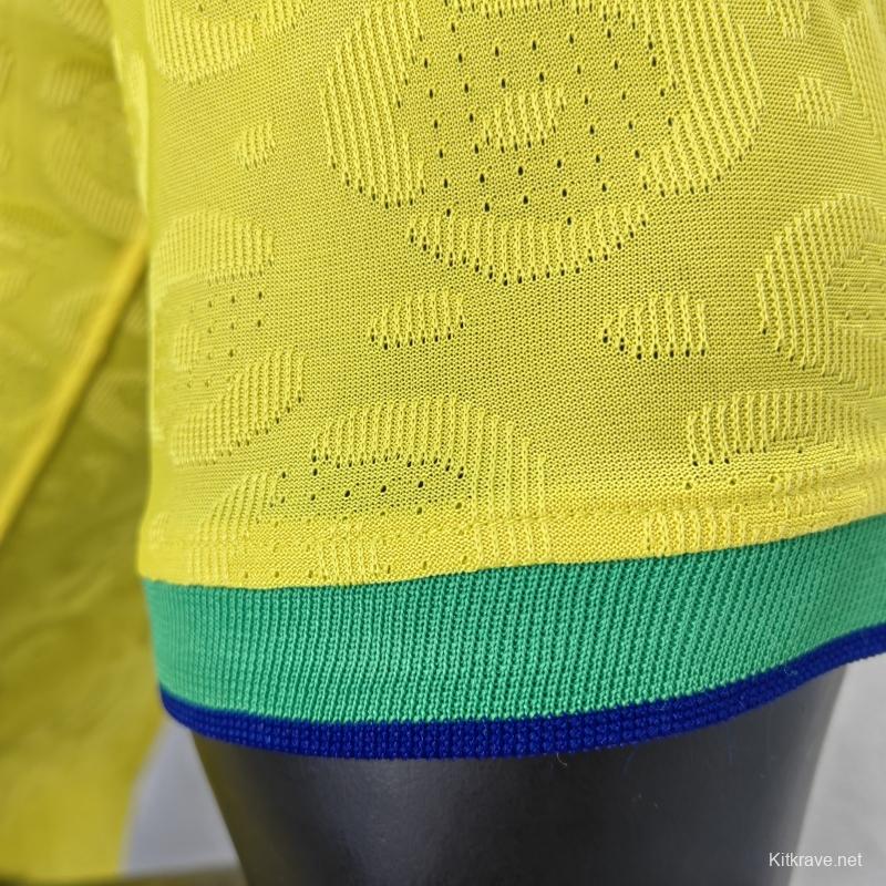 Player Version 2022 Brazil Home Soccer Jersey