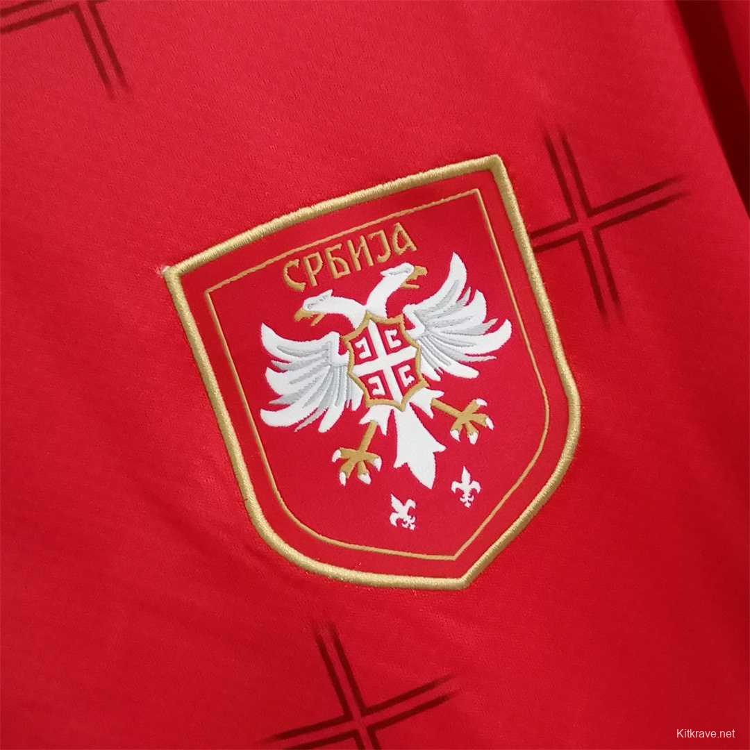 2022 Serbia Home Soccer Jersey