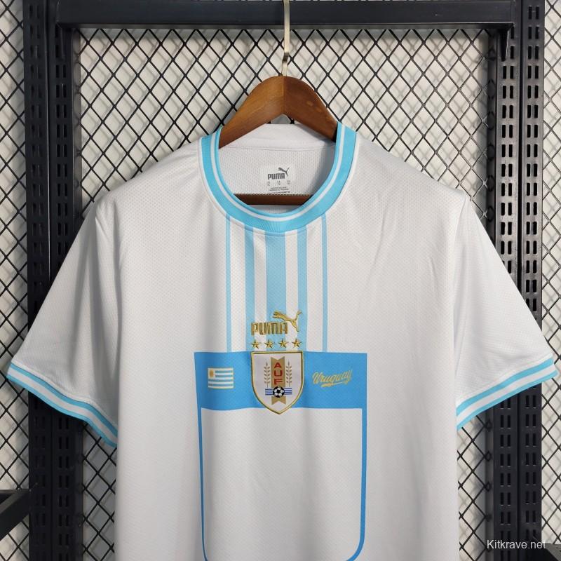 2023 Uruguay Away White Jersey