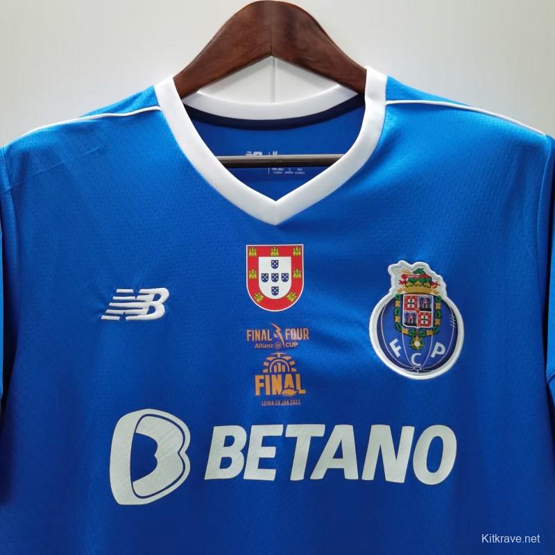 22/23 Porto Home Final Four Allianz Cup Jersey With Full Patch