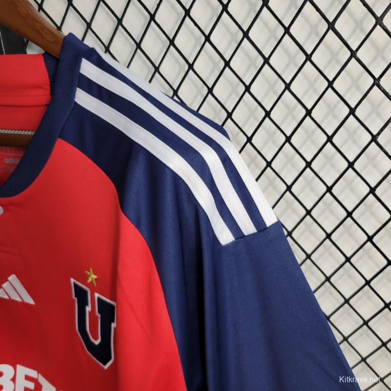 23/24 Club Universidad De Chile Away Red Jersey