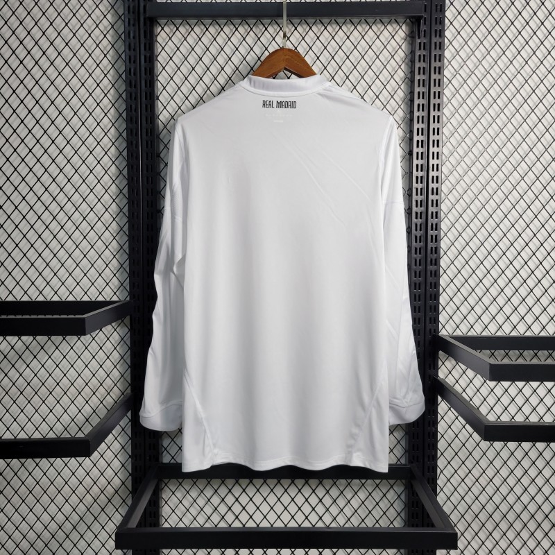 Retro Long Sleeve 10-11 Real Madrid Home Jersey
