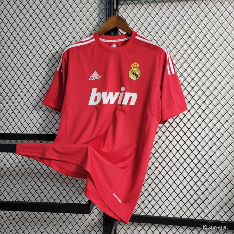 Retro11-12 Real Madrid Away Red Jersey