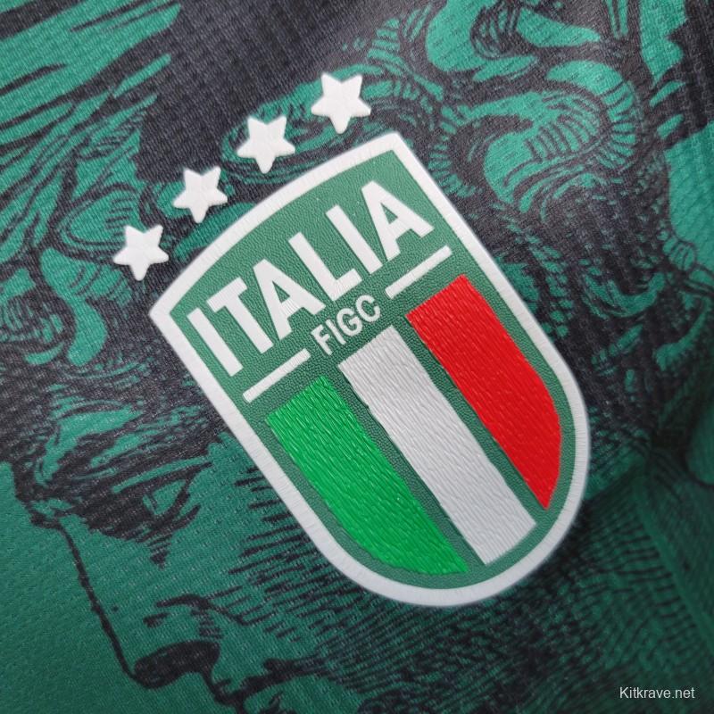 Player Version 2023 Italy Special Edition Green Jersey