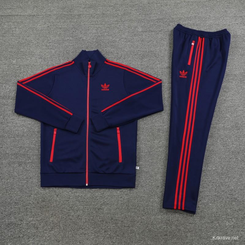 2023 Adidas Original Navy Full Zipper Jacket +Pants