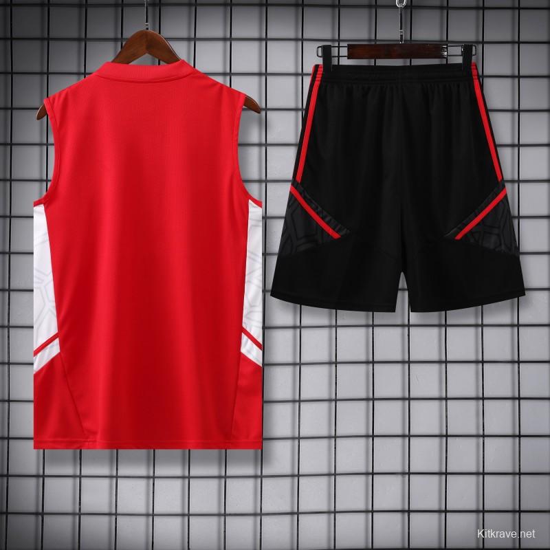 23-24 Bayern Munich Red Vest Jersey+Shorts