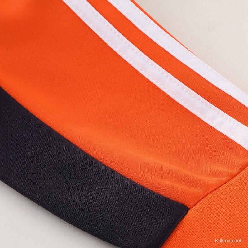 23/24 Adidas Orange/Navy Full Zipper +Pants