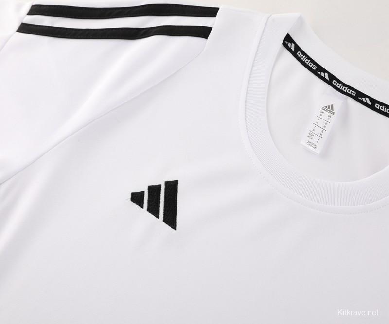 2024 Adidas White Short Sleeve Jersey+Shorts