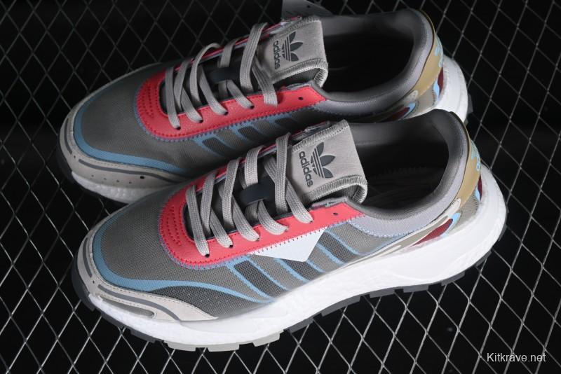 Adidas Retropy P9 GW9333 Running Shoes with Thick Popcorn Sole