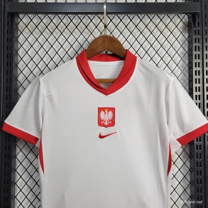 2024 Kids Poland Home Jersey