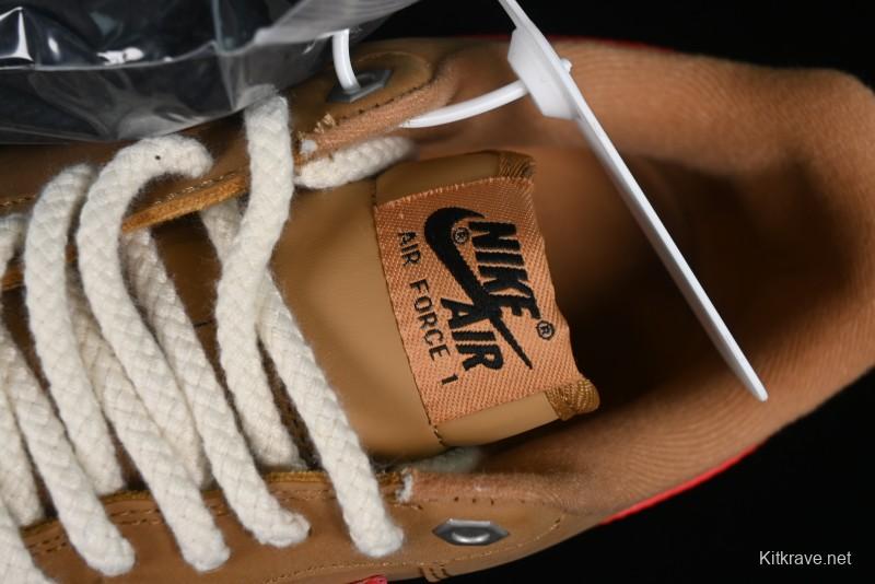 Nike Air Force 1 '07 Low Wheat Color Low-Top Sneakers - FZ7372-300