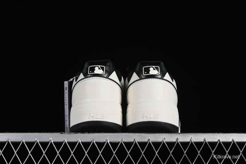 New York Yankees Chunky Liner Basic Thick Sole Platform Sneakers with 6cm Height Increase - 3ASXCA12N50WHS