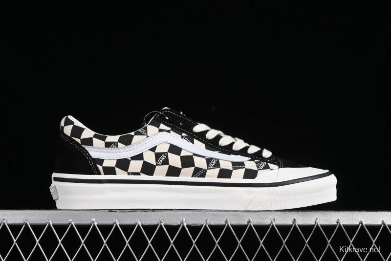Vans Old Skool Reissue 136 High-End Series Canvas Sneakers with Toe Cap Design - VN000MT6BPQ