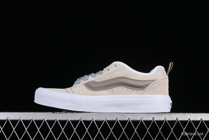 Vans Classics Knu Skool Cream Coffee Chunky Tongue Platform Sneakers - VN0009QCJD8