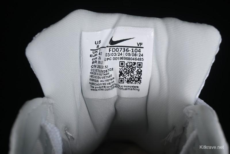 Nike Runtekk V2K Retro Low-Top Running Shoes with Cushlon Midsole and Distressed Effect - FD0736-104