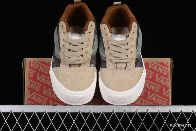 Vans Classics Knu Skool Desert Gray Green Chunky Tongue Bread Shoes - VN0007QC0WD