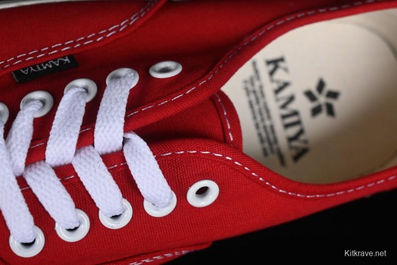 Kamiya x Vulcanize Sneaker 23AW High-End Line Mihara Yasuhiro Dissolution Red Shawn Yue Same Style Painted Letters Low-Top Canvas Shoes