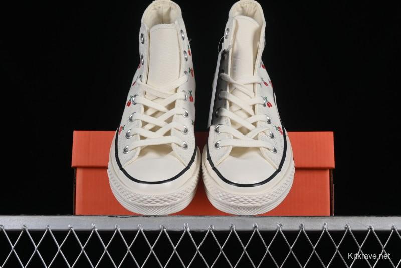 Converse Chuck 1970s Official Cherry Embroidery Canvas Sneakers - A08863C