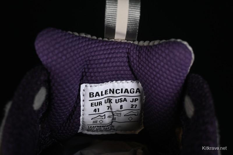 Balenciaga Phantom Sneaker 10th Generation Lace-Up Running Shoes with Transparent Heel Strap - W3XL51269