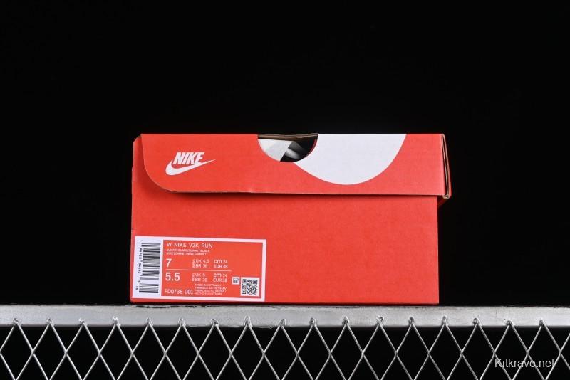 Nike V2K Runtekk 3XL Retro Low-Top Running Shoes with Shock Absorption and Anti-Slip Design - FD0736-001