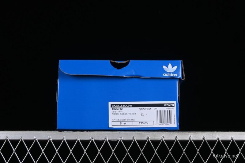 Adidas Originals Gazelle Bold HQ6912 Low-Top Sneakers with Thick Sole for Casual Wear Anti-Slip and Durable - HQ6912