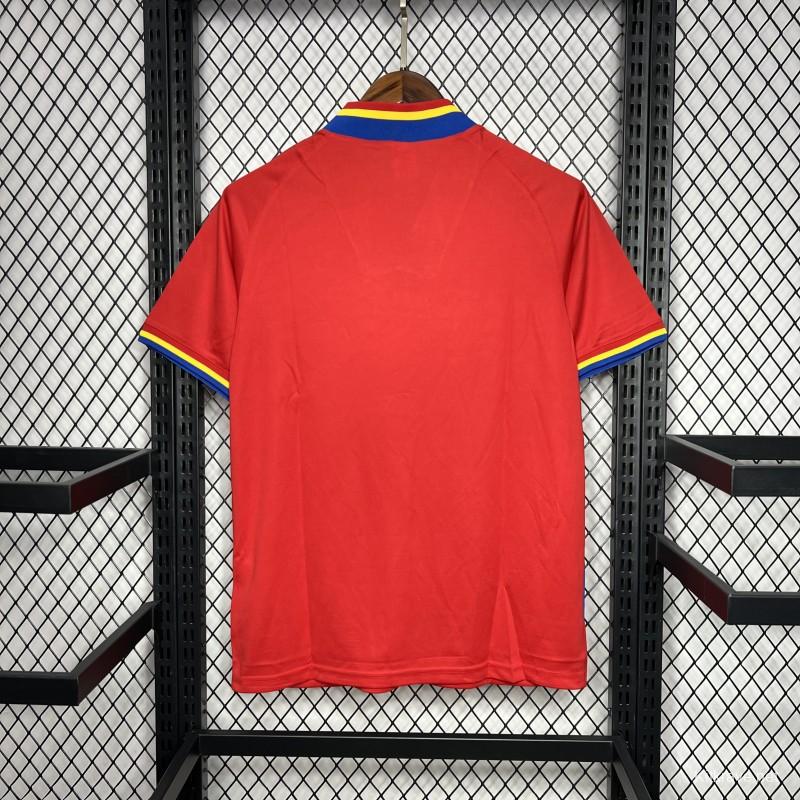 Retro 1994 Romania Away Red Jersey