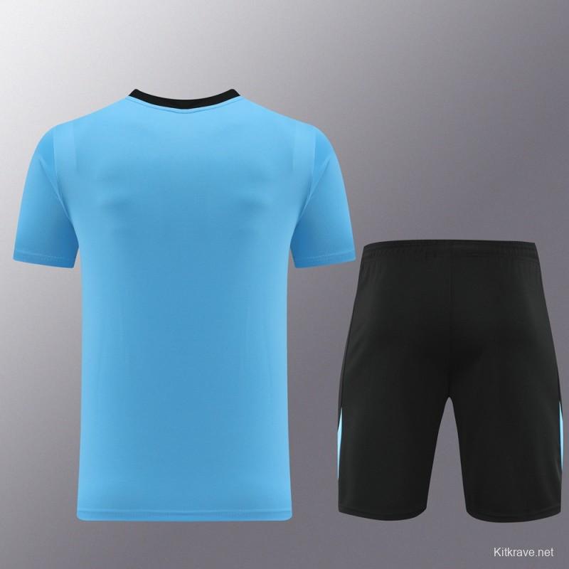 24/25 Nike Blue/black Short Sleeve Jersey+Shorts