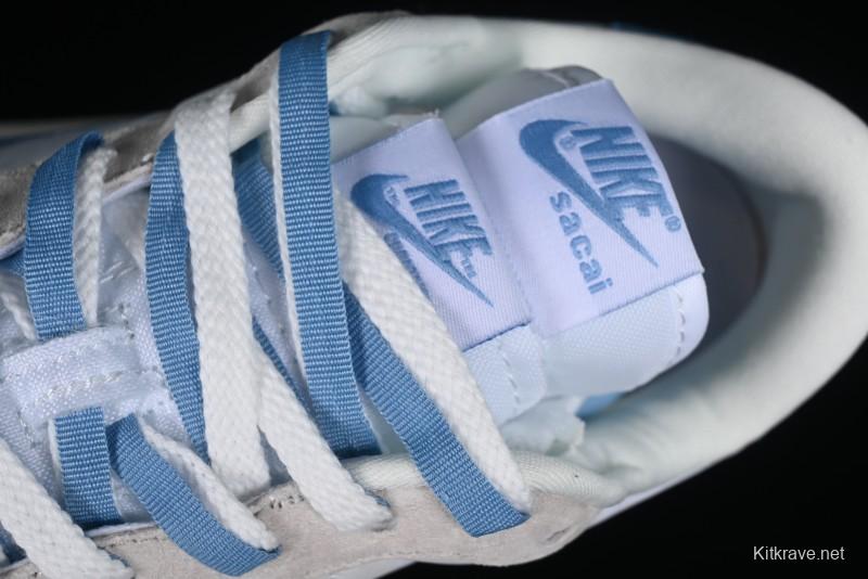 Nike Sacai VaporWaffle 3.0 Deconstructed Sneakers with Overlapping Swoosh and Double Tongue - DD1875-101