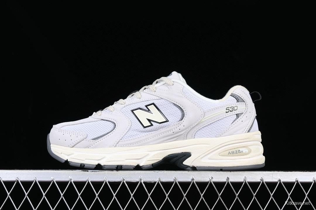 New Balance 530 Series Leather Distressed Retro Casual Running Shoes - MR530DG
