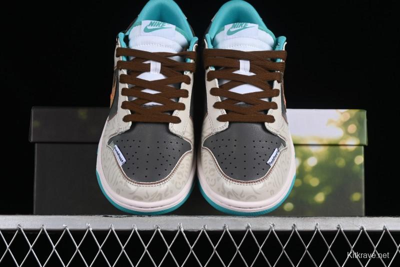 Nike Dunk Low Panda Prank Spring Touchdown Spring Forward Brown Green SB Strap Low Top Casual Skate Shoes - DV0834-101